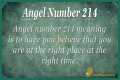 
ANGEL NUMBER 214
